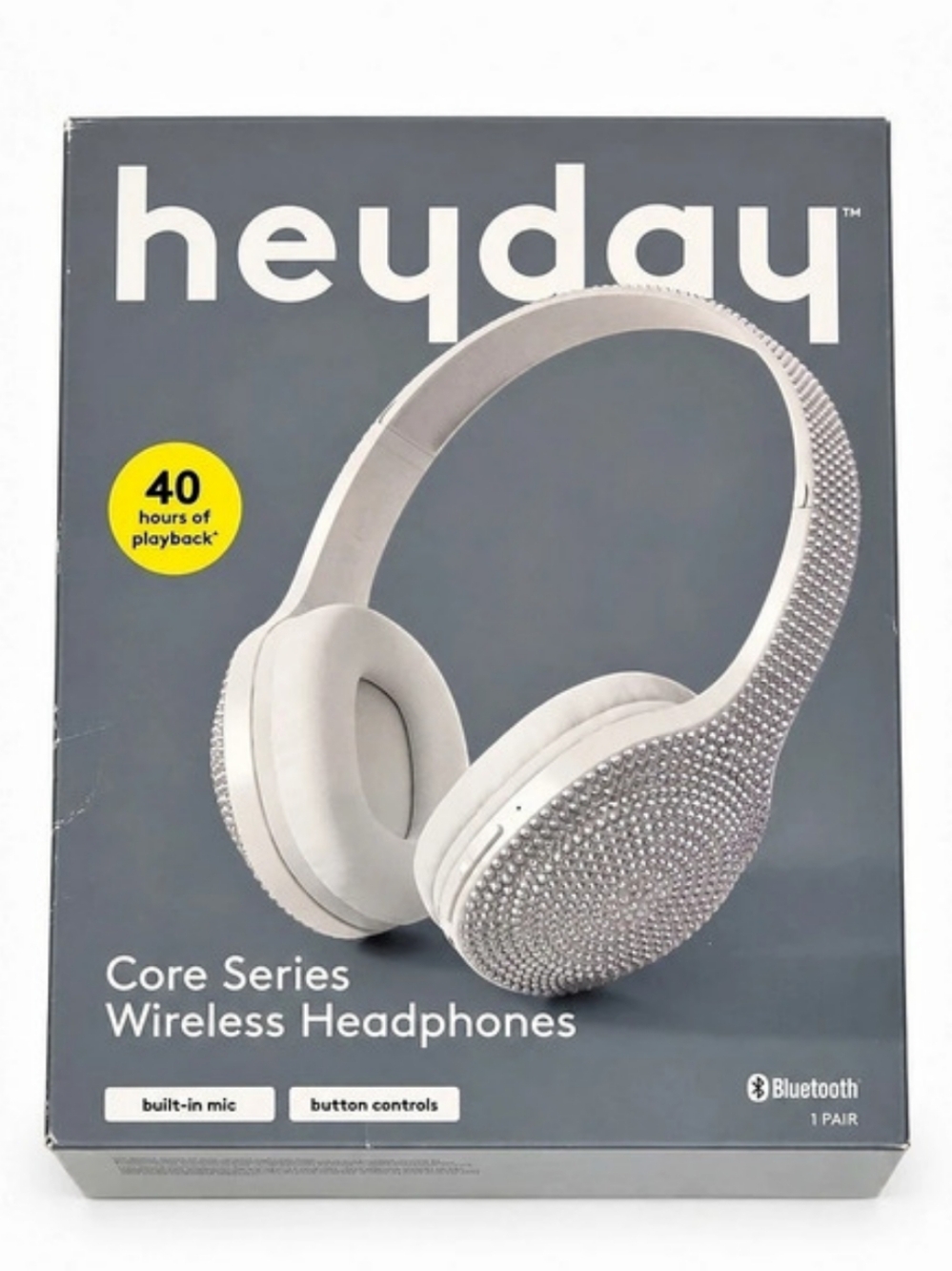heyday Core Series Wireless Headphones On-Ear Wireless Headphones in White NWT